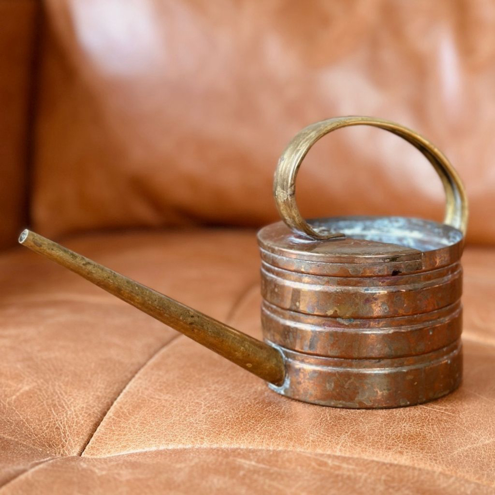 Vintage watering can brass and copper - Picture 2 of 3